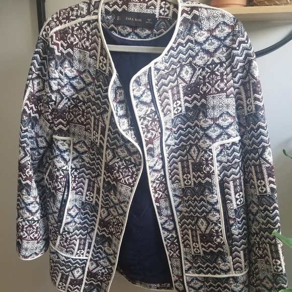 Zara- Aztec pattern jacket (Large) - Picture 2 of 5